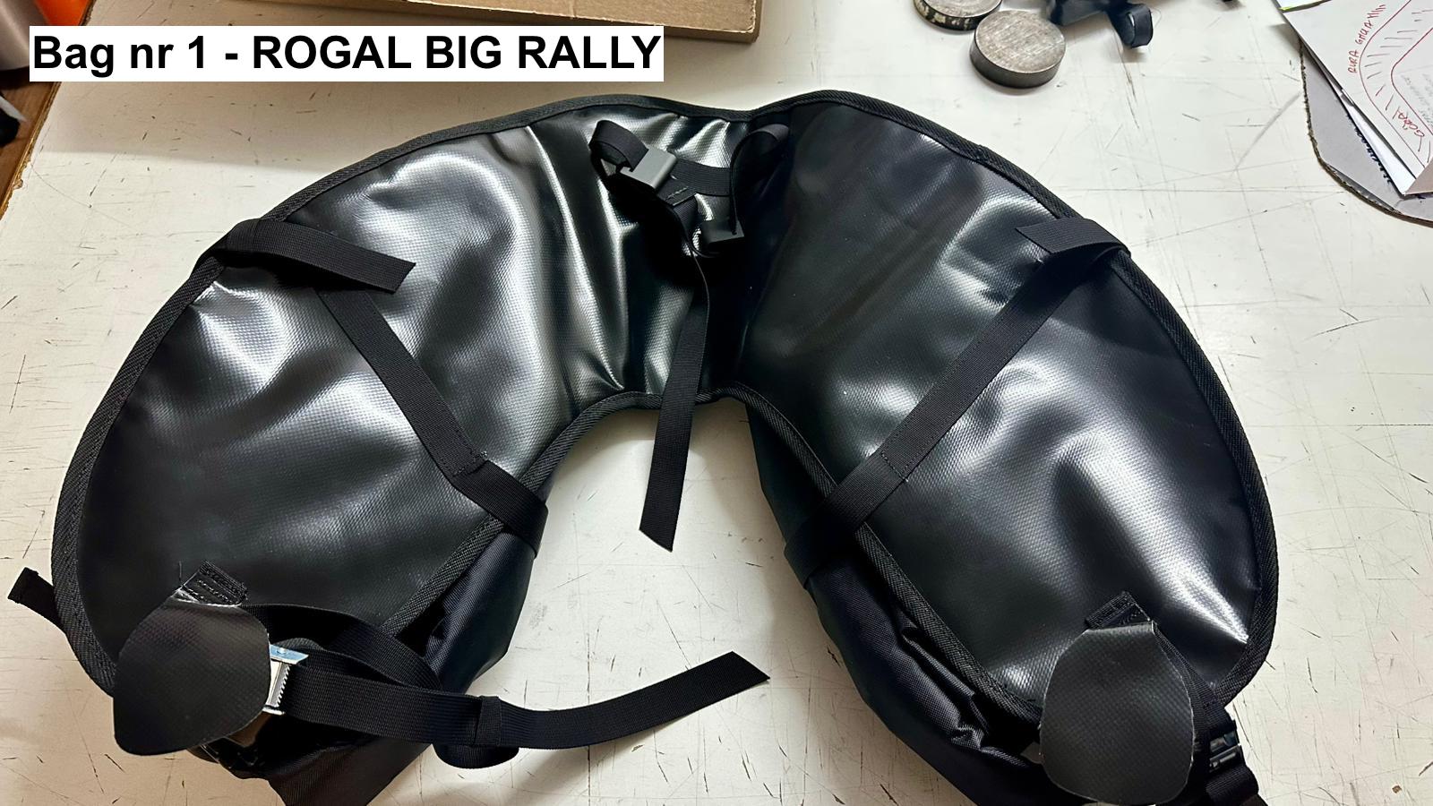 ROGAL BIG RALLY rolowany - CZARNY + metalowe haki