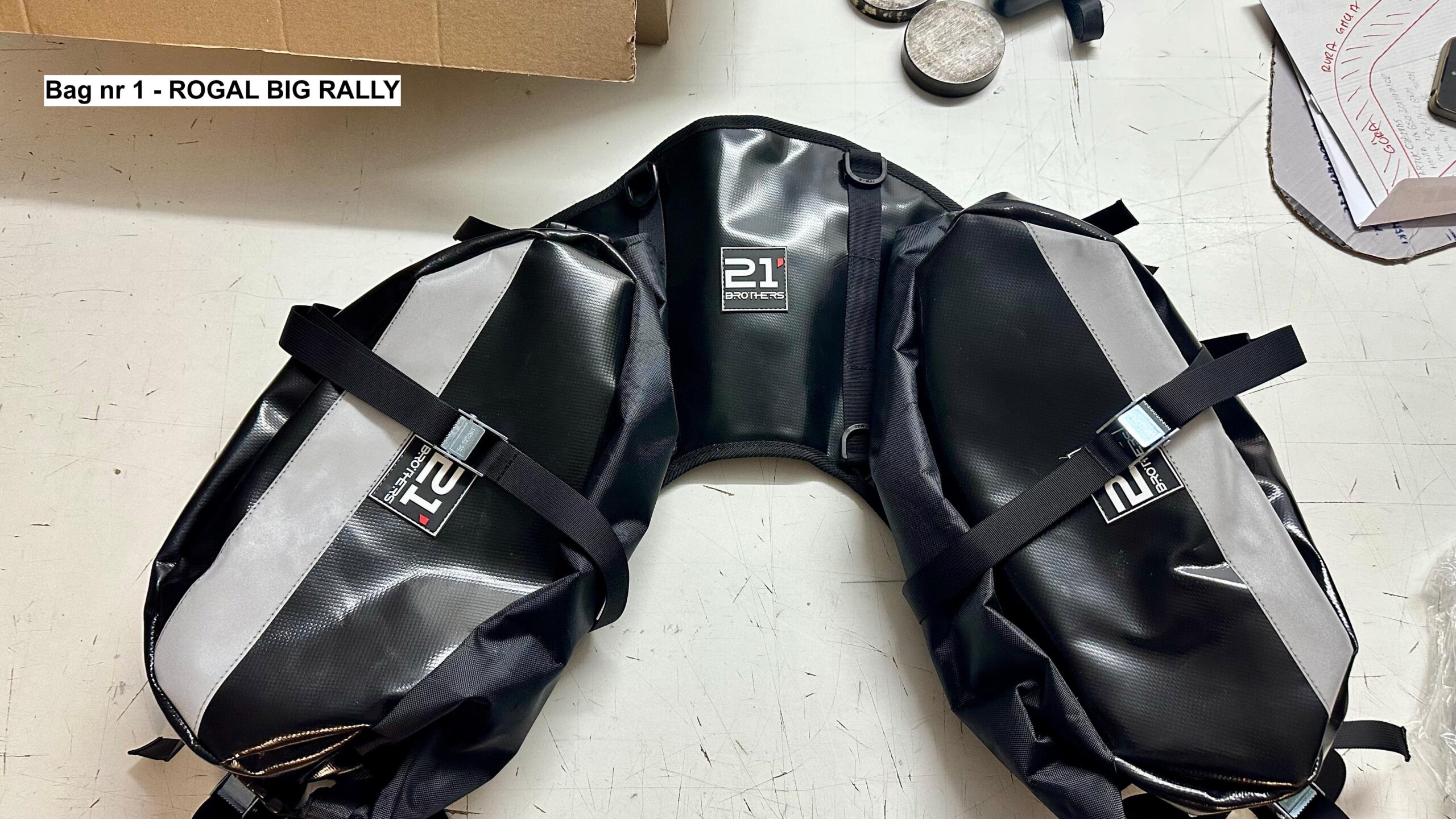 ROGAL BIG RALLY rolowany - CZARNY + odblaski - 1